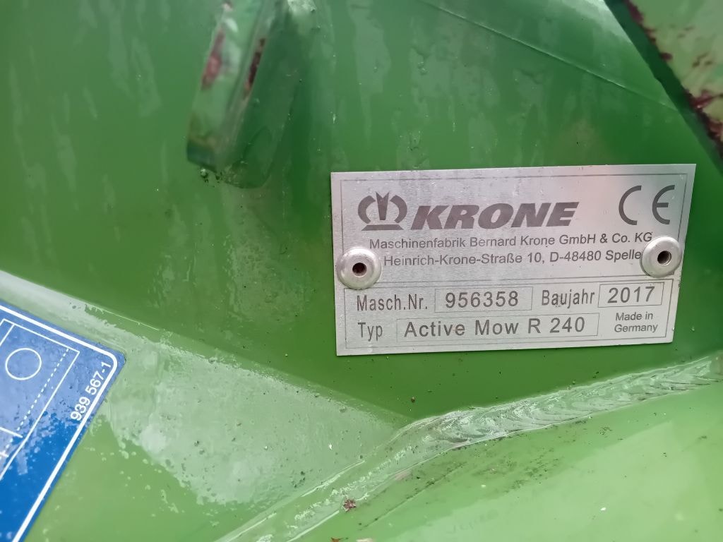 Faucheuse KRONE ACTIVE MOW  R 240 - photo slide 4