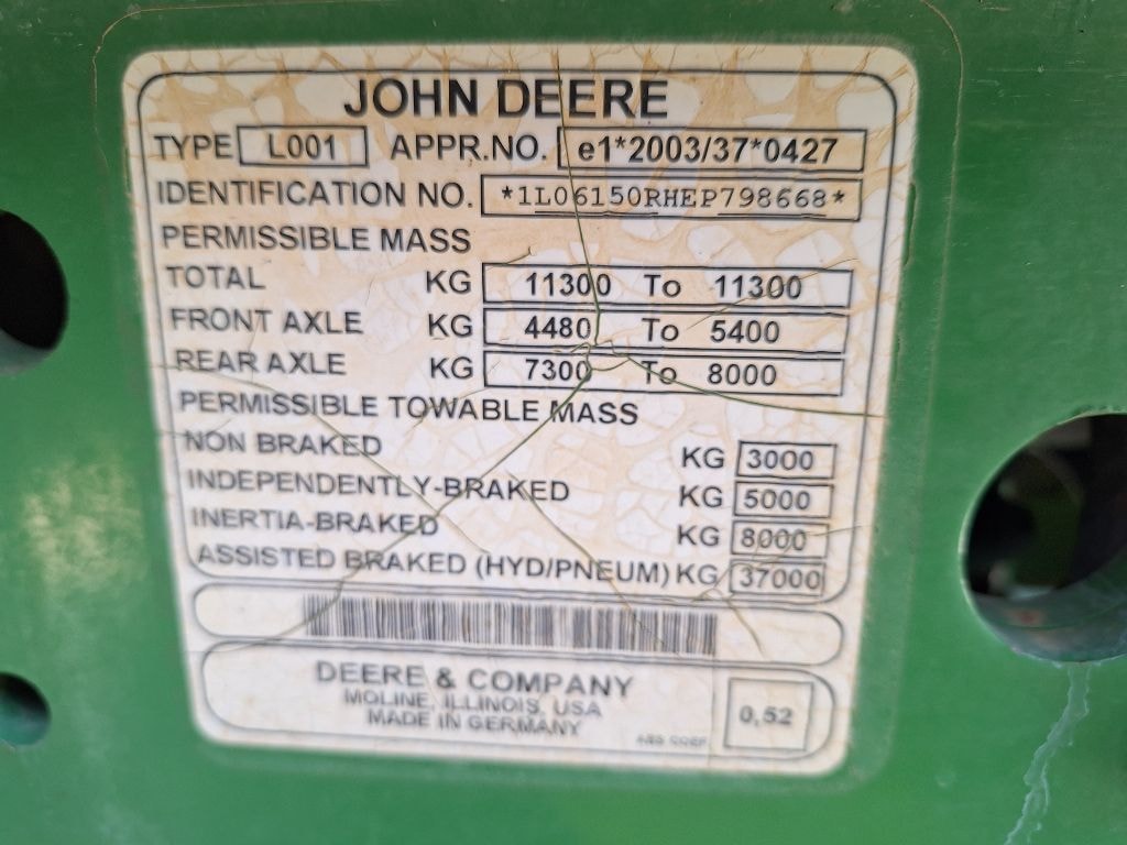 Tracteur JOHN DEERE 6150R - photo slide 12