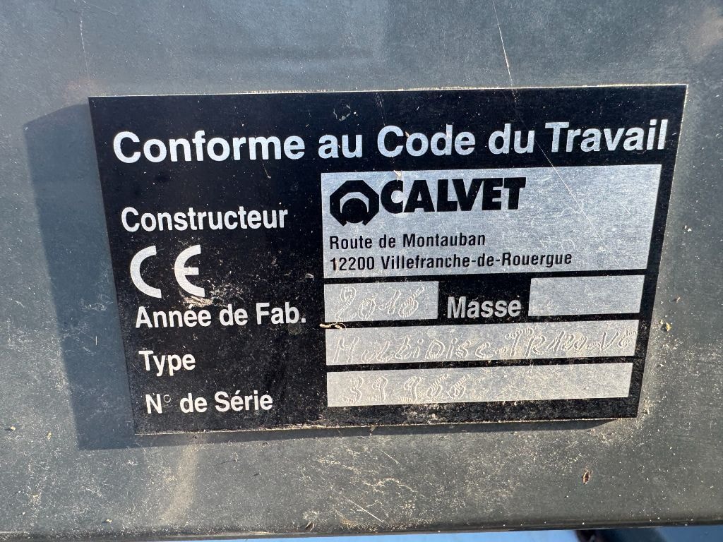 Pailleuse CALVET TR120 - photo slide 9