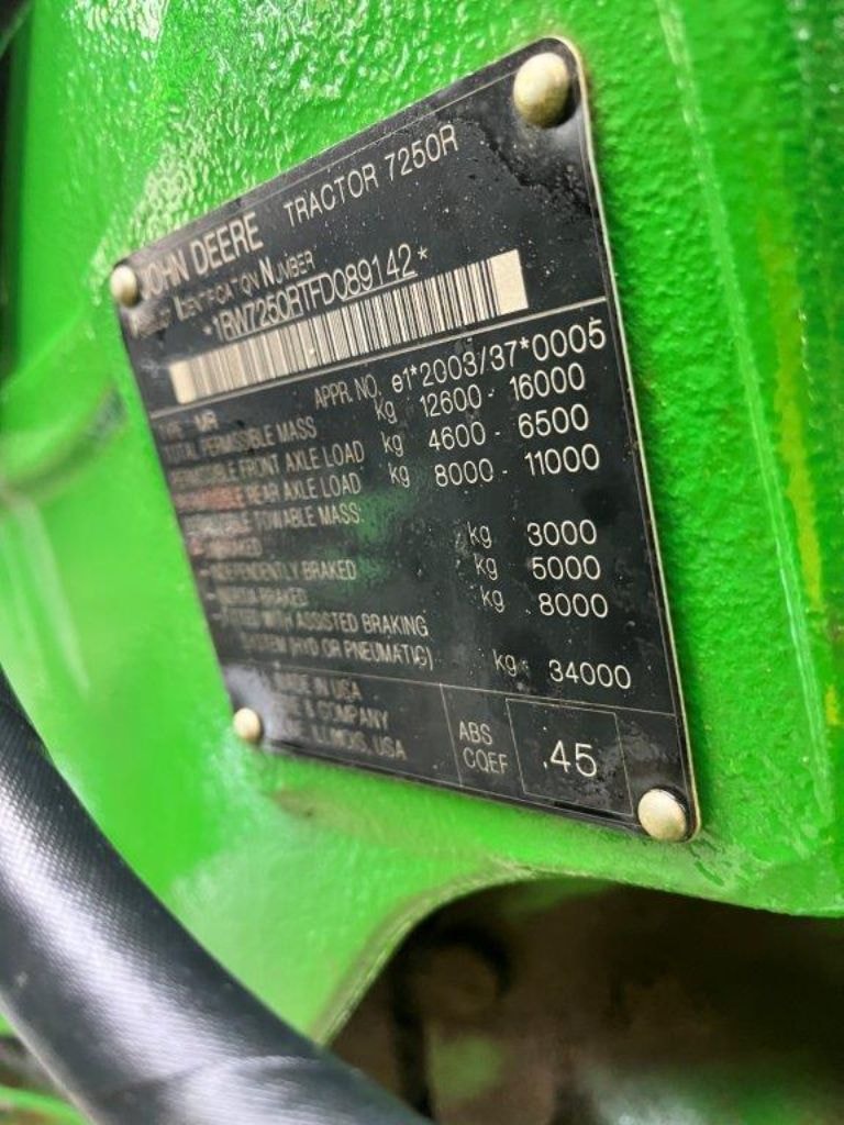 Tracteur JOHN DEERE 7250R - photo slide 23