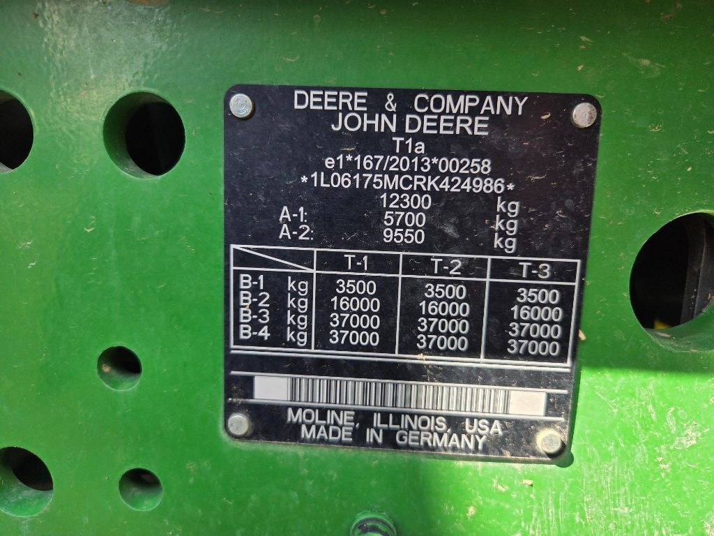 Tracteur JOHN DEERE 6175M - photo slide 2