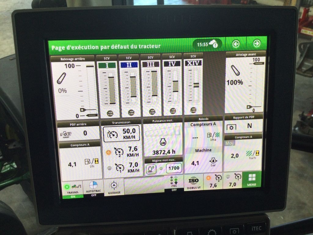 Tracteur JOHN DEERE 6195R - photo slide 15