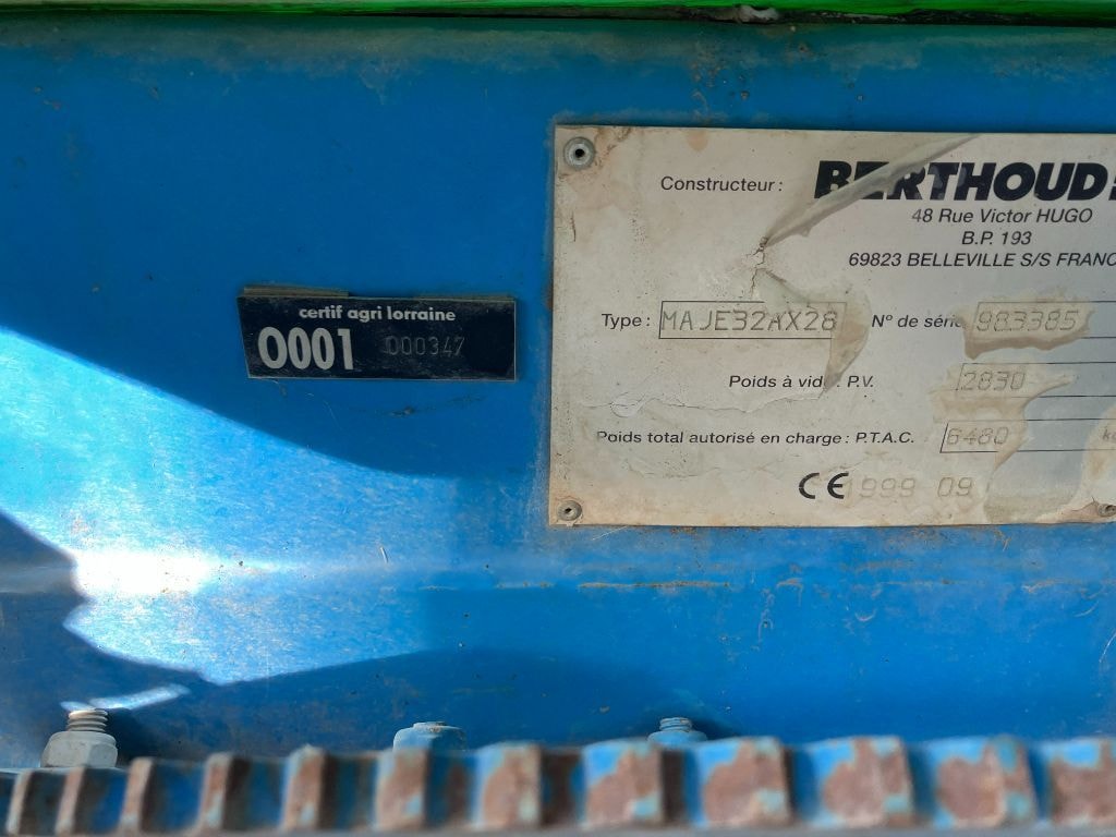Pulverisateur BERTHOUD DP TRONIC 32 - photo slide 28