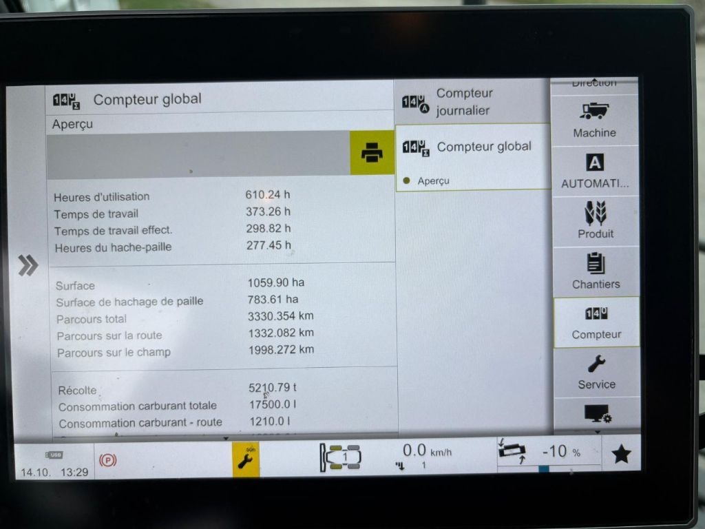Moissonneuse CLAAS TRION 660 - photo slide 10