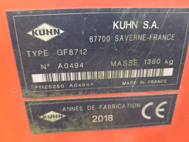 Faneuse KUHN K8712 - photo slide 3