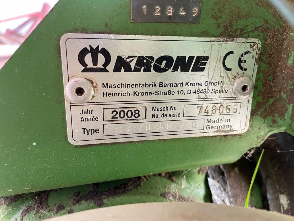 Faucheuse conditionneuse KRONE Ec 280 - photo slide 8