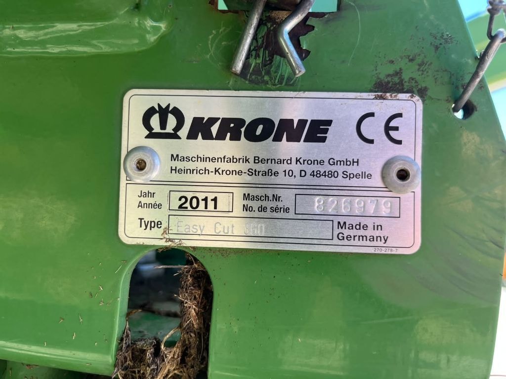 Faucheuse KRONE Easy cut 360 - photo slide 12