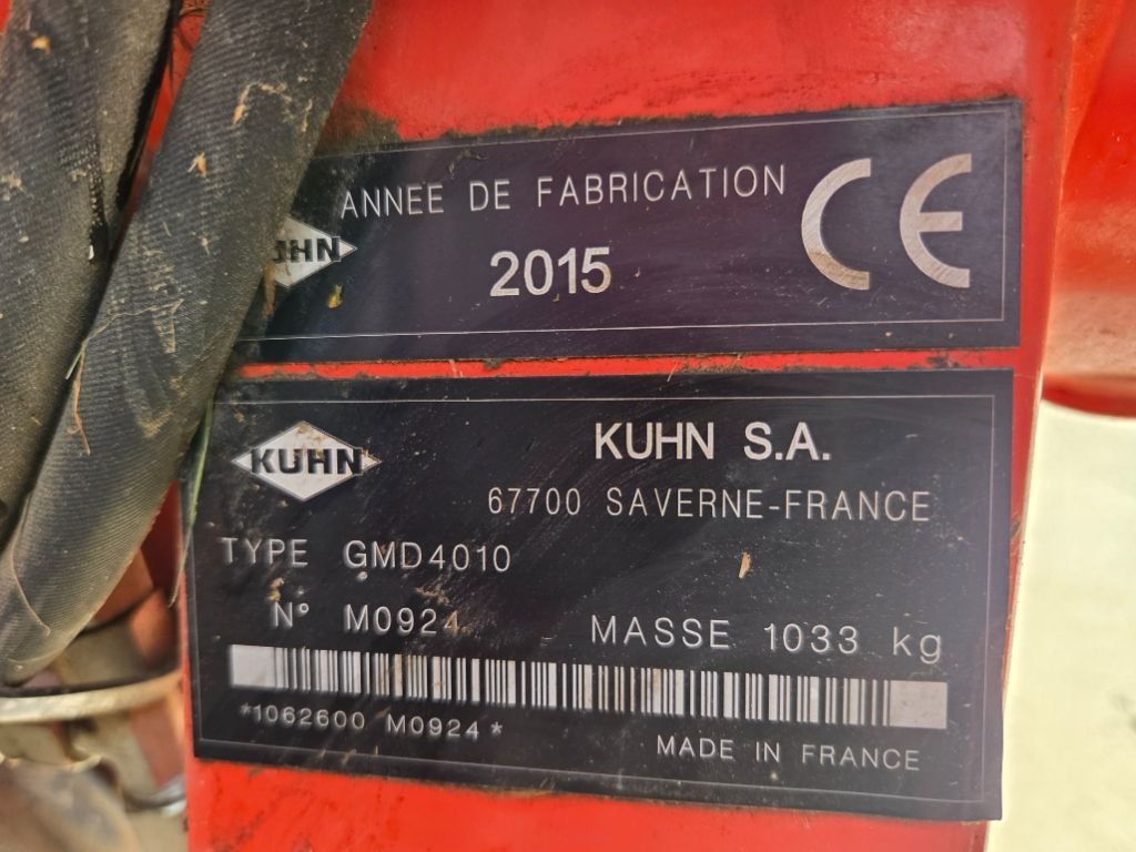 Faucheuse KUHN GMD 4010 - photo slide 12