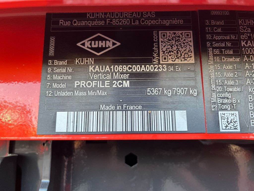 Melangeuse KUHN PROFILE 20.2 CM - photo slide 6