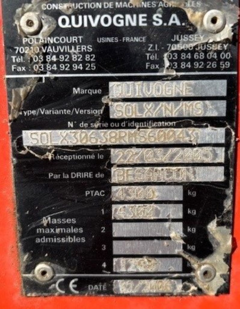 Cover crop QUIVOGNE SOL/X/N/M5 - photo slide 10