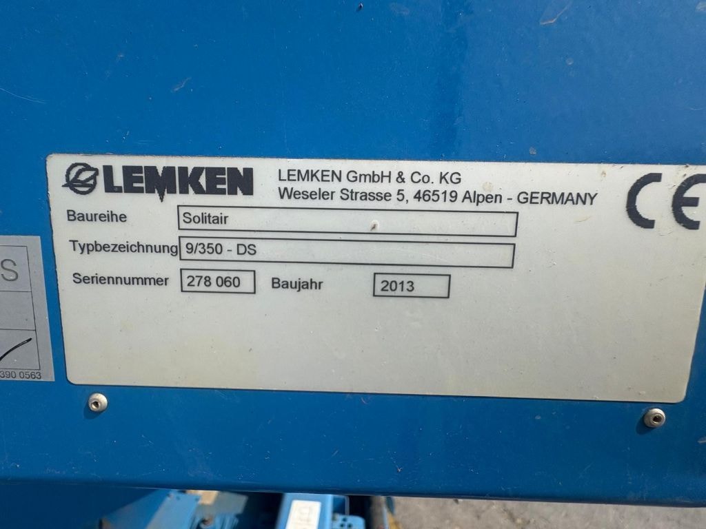 Combine de Semis LEMKEN Solitair 9/350 ds + zirkon 10/350 - photo slide 9