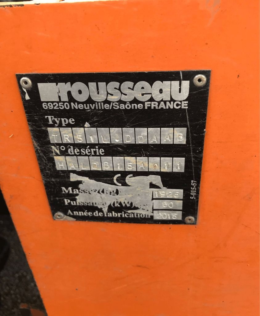 Epareuse ROUSSEAU Thénor 510 L - photo slide 4