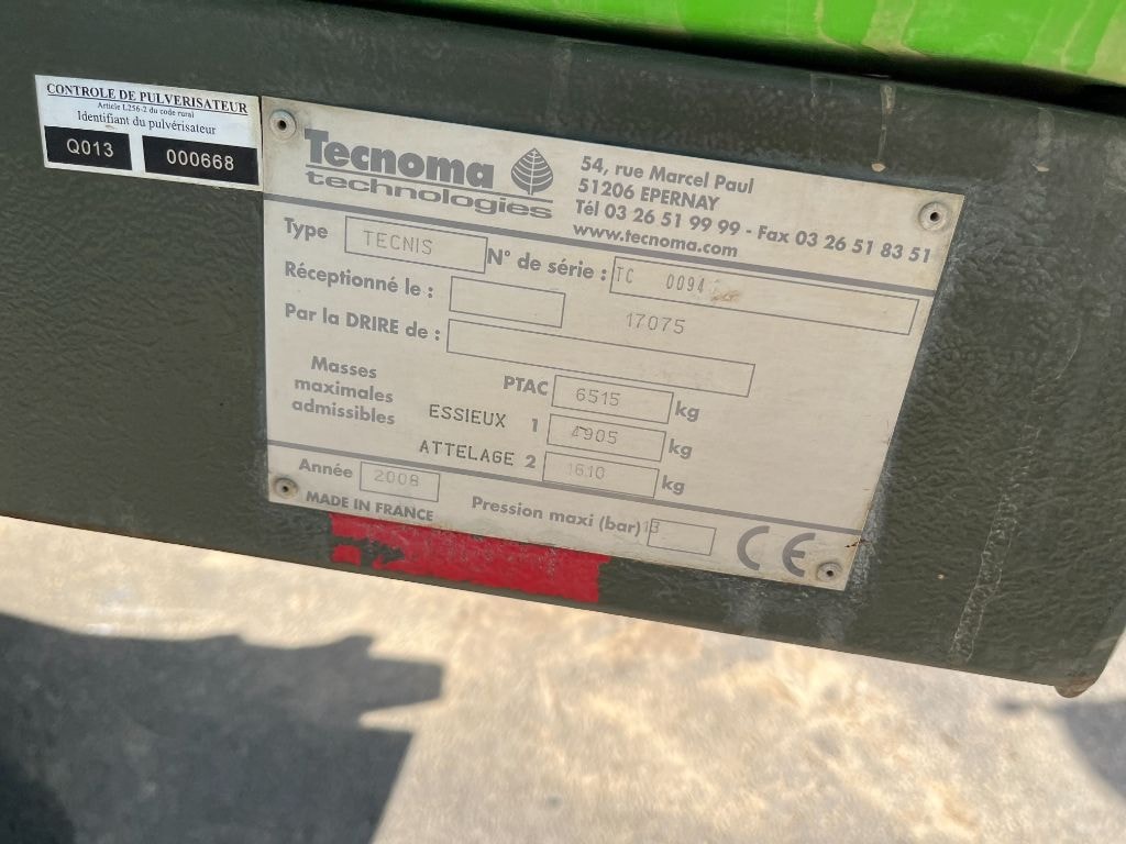 Pulverisateur TECNOMA Technique 3100 - photo slide 5