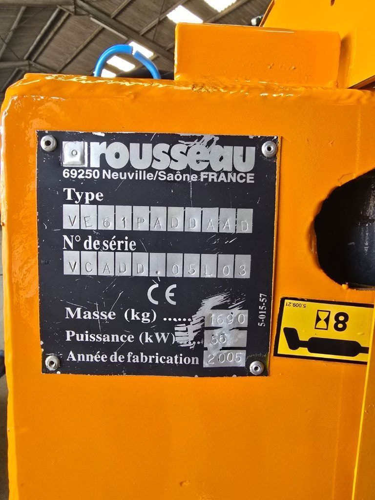Epareuse ROUSSEAU Veltha 610 pa - photo slide 6