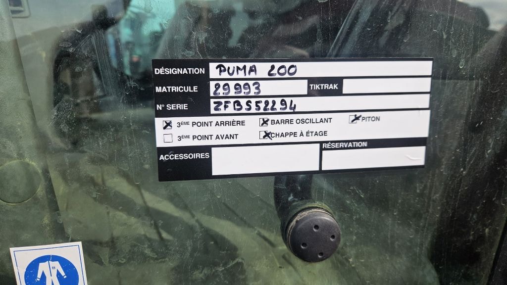 Tracteur CASE IH PUMA LONG 200 - photo slide 17