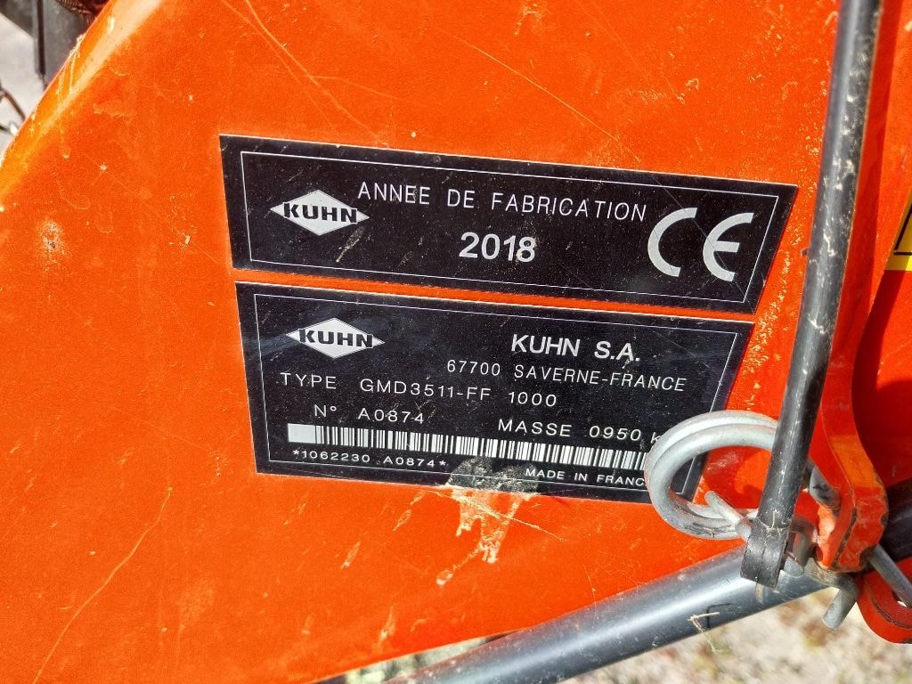 Faucheuse KUHN GMD 3511-FF 1000 - photo slide 8