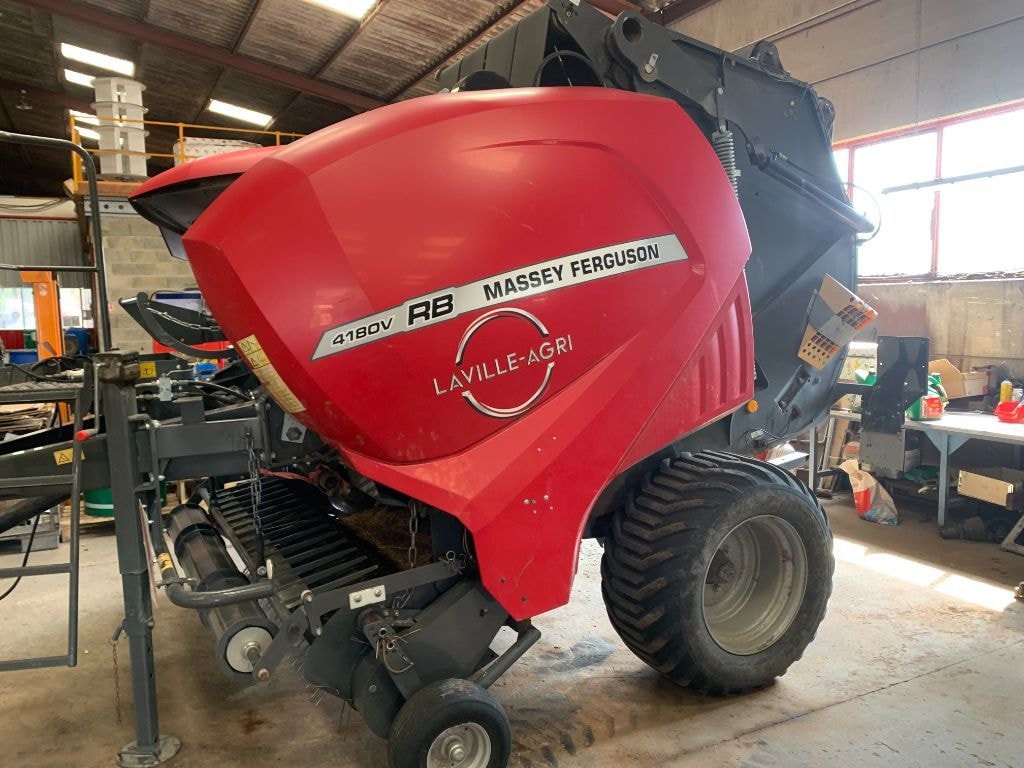 Presse balles rondes MASSEY FERGUSON 4180 X TRA - photo slide 2