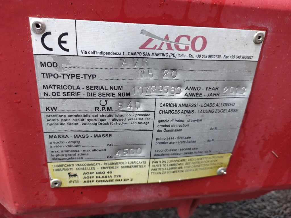 Melangeuse AGRAM ZAGO WH 20 - photo slide 11