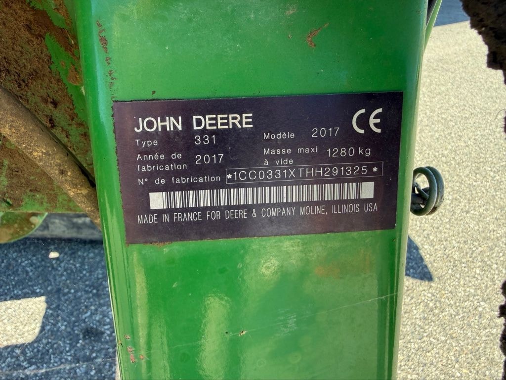 Faucheuse conditionneuse JOHN DEERE 331 - photo slide 6