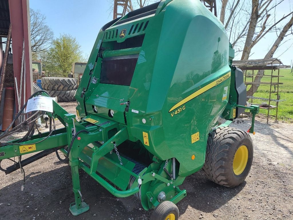 Presse balles rondes JOHN DEERE V 451 G RFF - photo slide 2