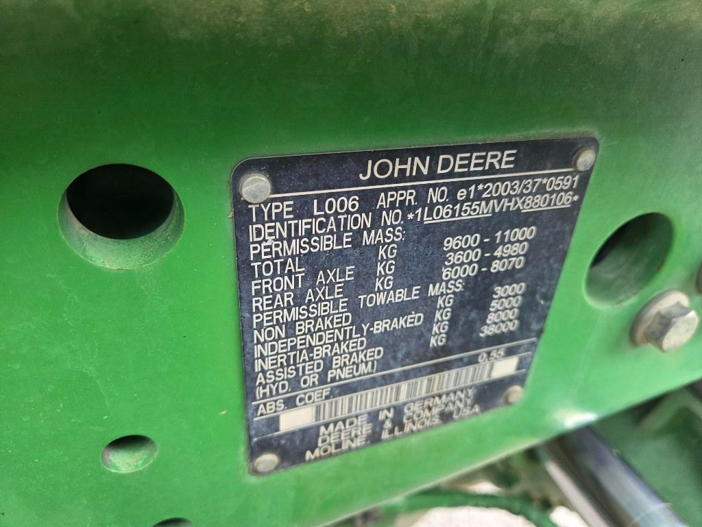 Tracteur JOHN DEERE 6155M - photo slide 11