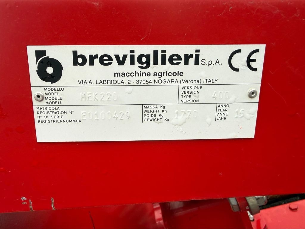 Herse rotative BREVIGLIERI MEK 220 / 400 - photo slide 14