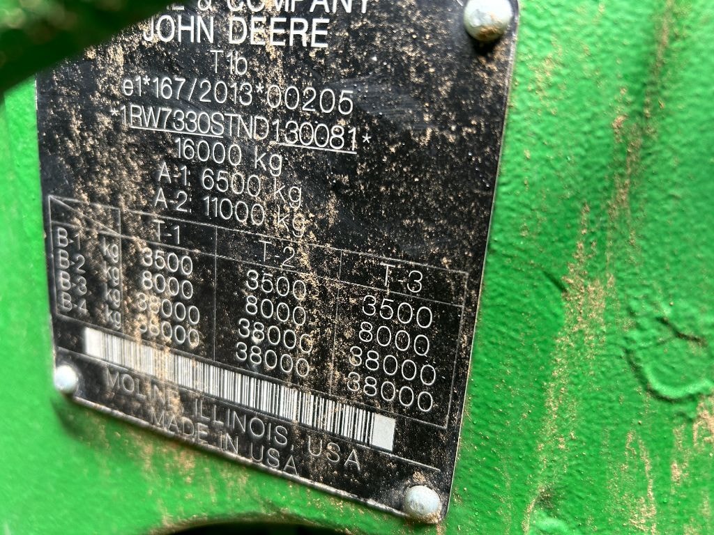 Tracteur JOHN DEERE 7R330 - photo slide 14