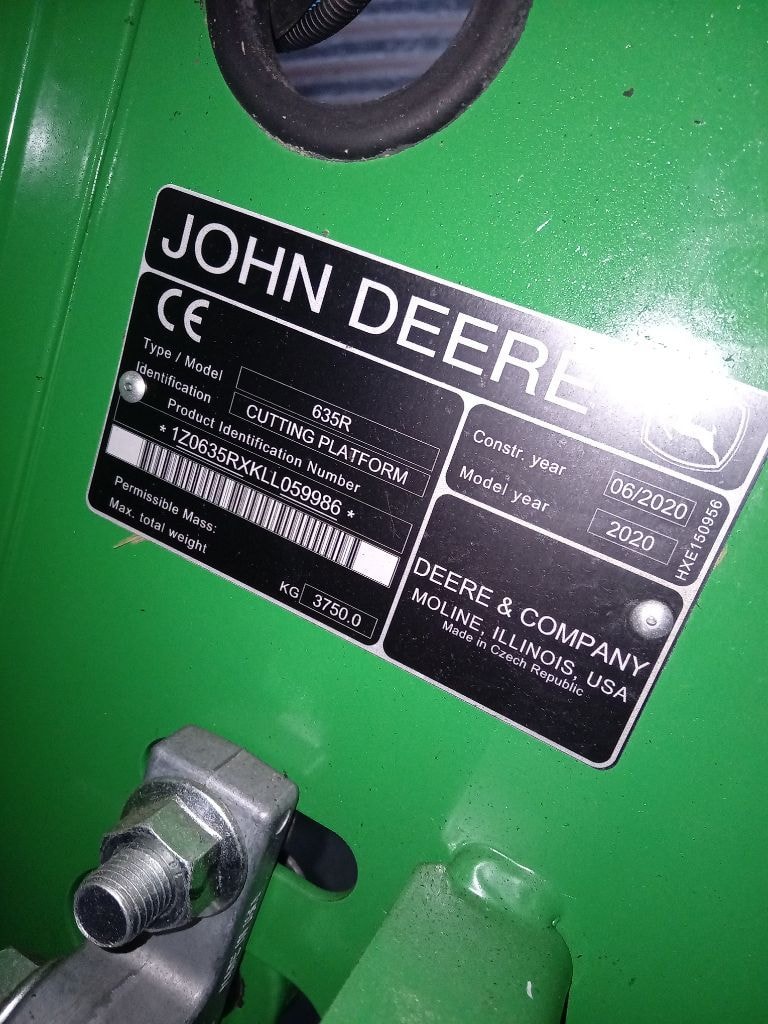 Coupe (MB) JOHN DEERE 635 R - photo slide 4