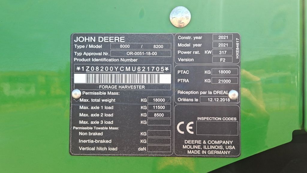 Ensileuse JOHN DEERE 8200 - photo slide 22