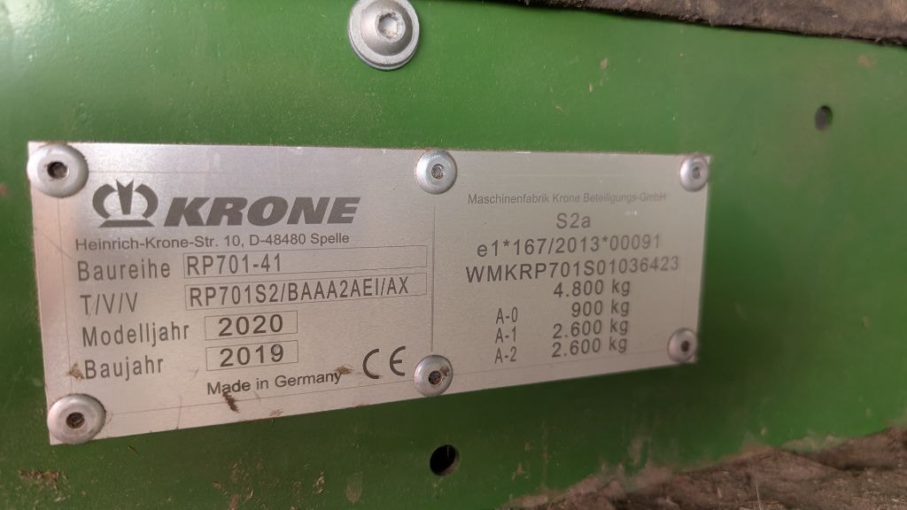 Presse balles rondes KRONE COMPRIMA V180 XC - photo slide 9