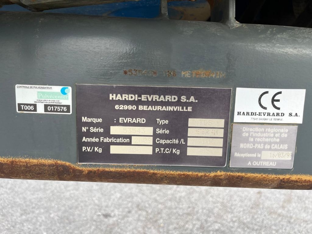 Pulverisateur EVRARD meteor 41H - photo slide 19