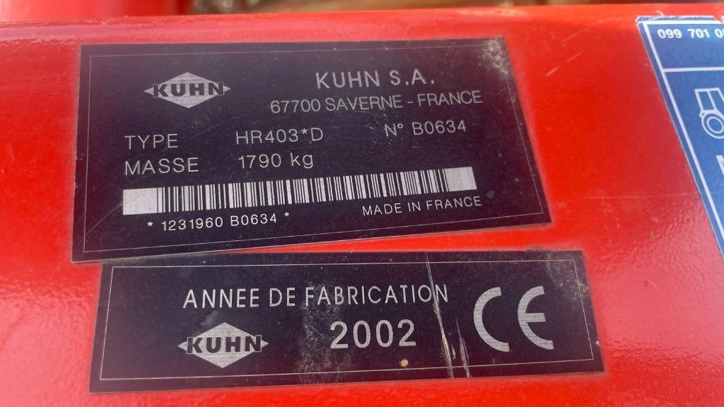 Herse rotative KUHN HR 403 - photo slide 7