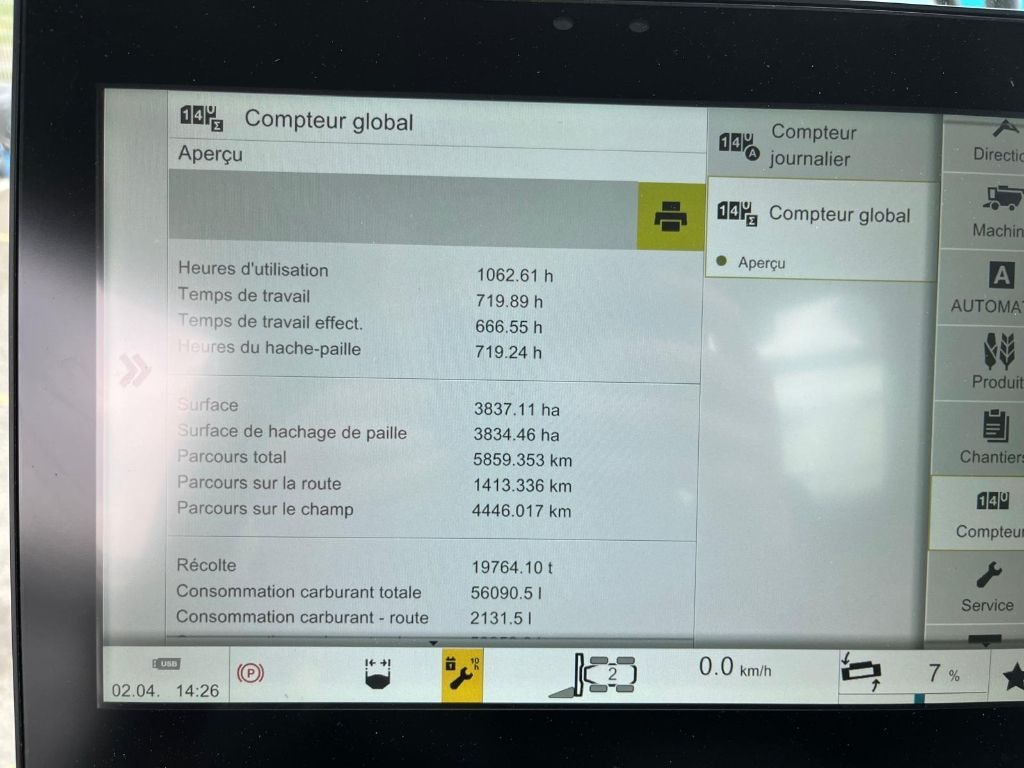 Moissonneuse CLAAS Lexion 8700 TT - photo slide 16