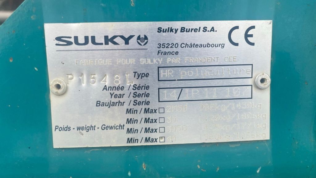 Herse rotative SULKY HR 4000.22 - photo slide 8