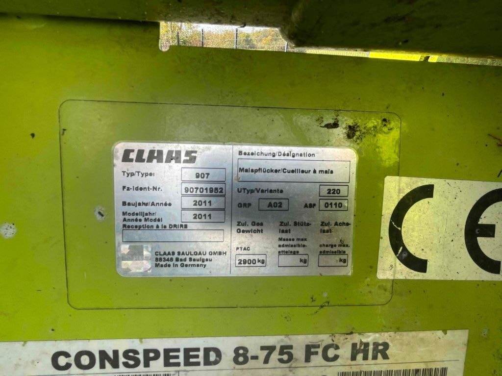 Cueilleur CLAAS CONSPEED 8 RGS REPLIA - photo slide 15