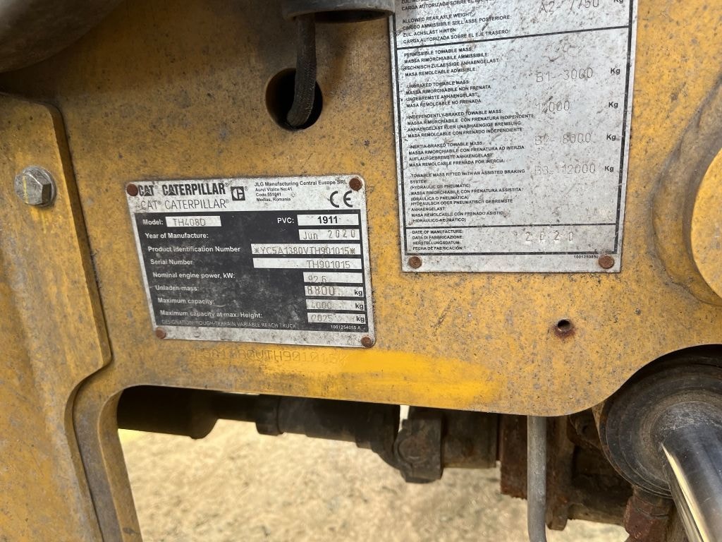 Telescopique CATERPILLAR TH408D - photo slide 9