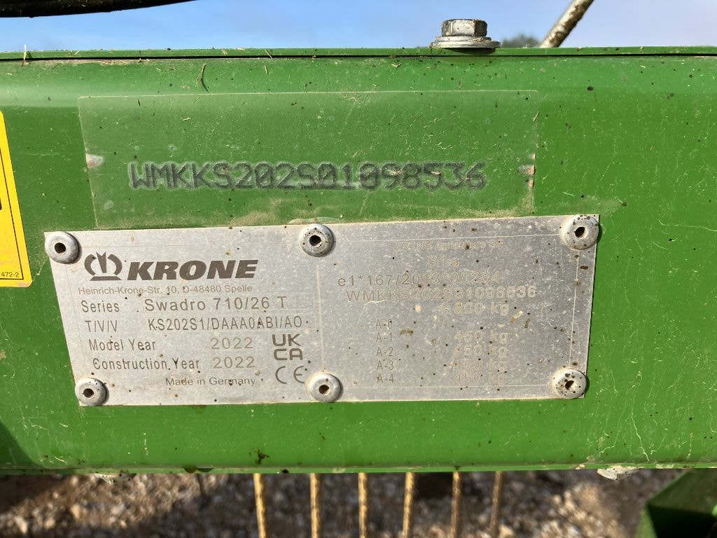 Andaineur KRONE Swadro 710/26T - photo slide 7