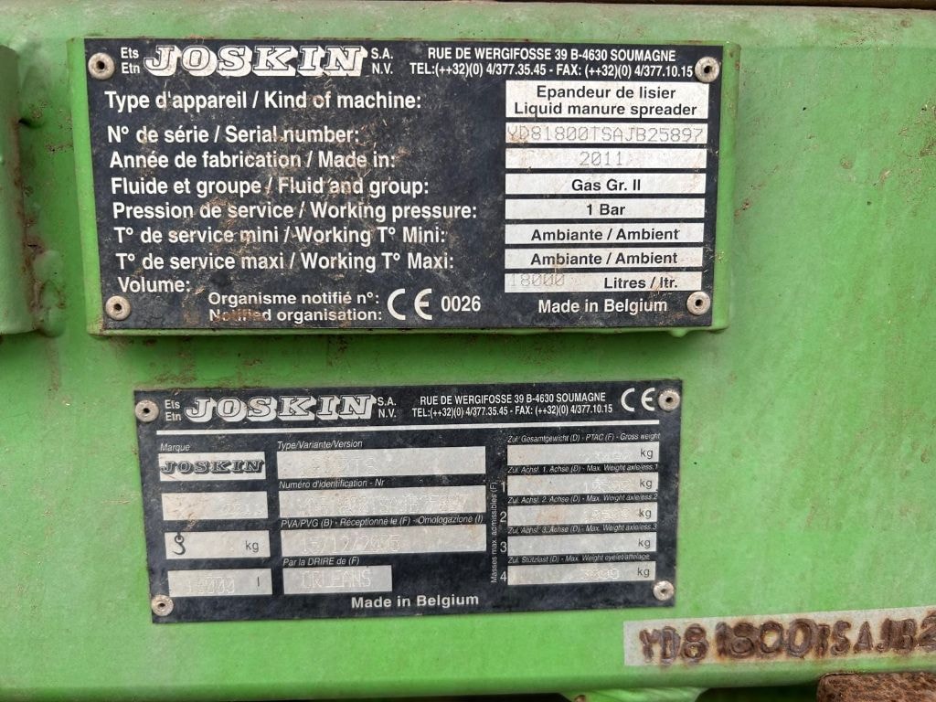 Tonne a lisier JOSKIN QUADRA 18 - photo slide 16
