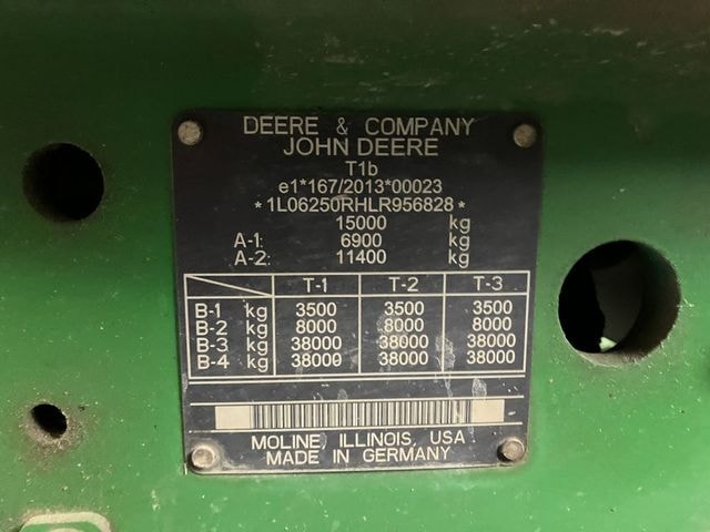 Tracteur JOHN DEERE 6250R - photo slide 16