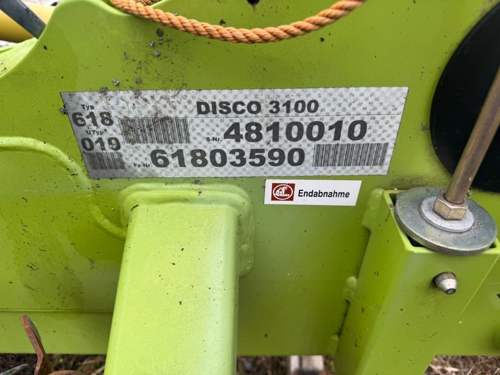 Faucheuse CLAAS DISCO 3100 - photo slide 2