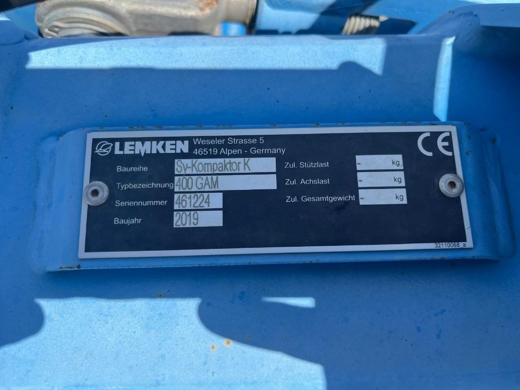 Vibroculteur LEMKEN KOMPAKTOR - photo slide 15