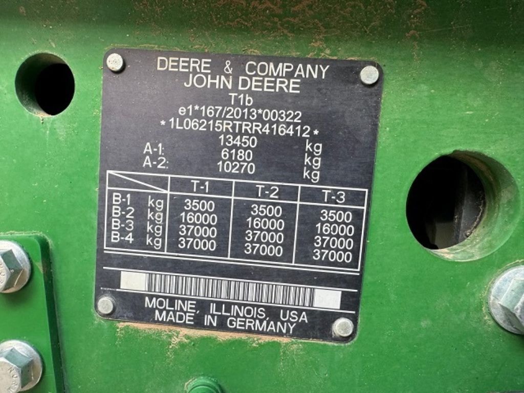 Tracteur JOHN DEERE 6R 215 - photo slide 12