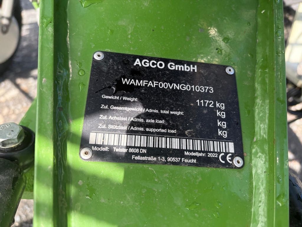 Faneuse FENDT TWISTER 8608 N - photo slide 13