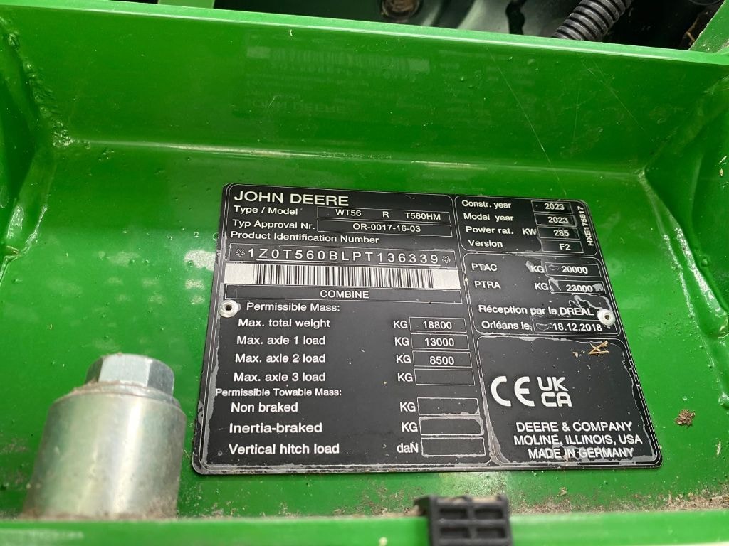 Moissonneuse JOHN DEERE T 560 HM - photo slide 20