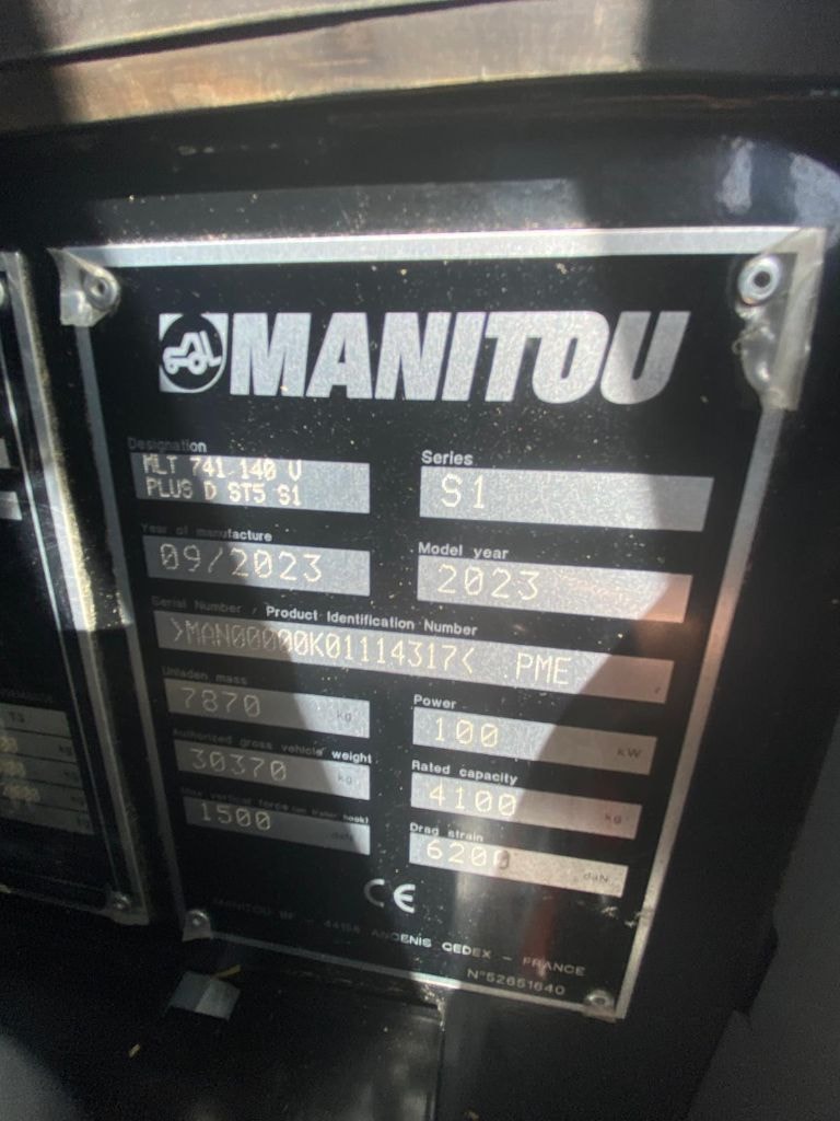 Telescopique MANITOU MLT 741-140 V+ - photo slide 11
