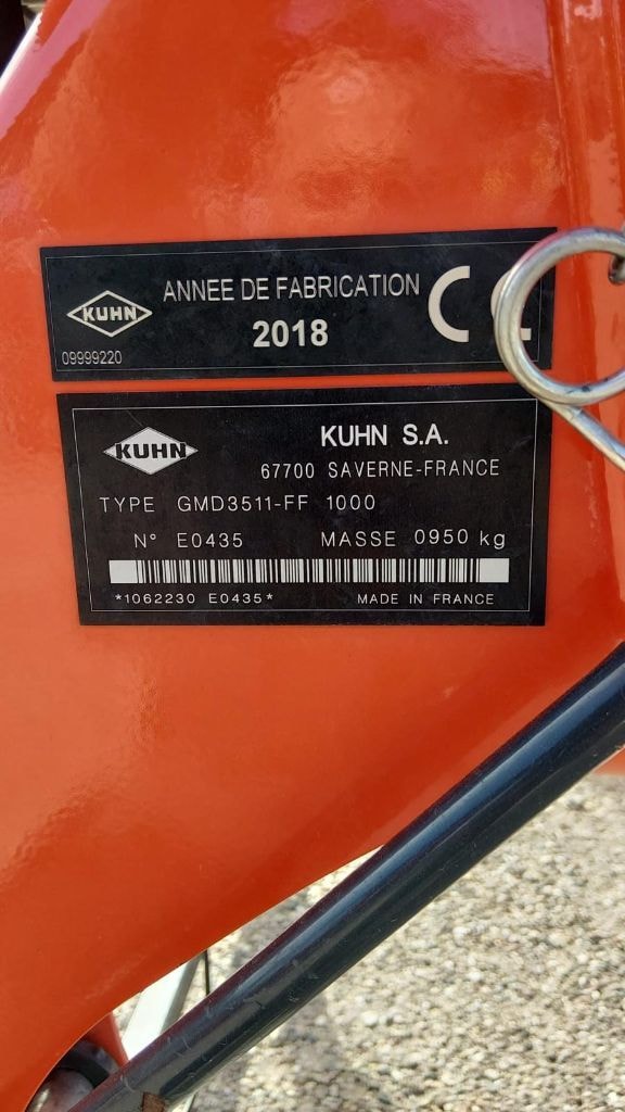 Faucheuse KUHN GMD 3511-FF 1000 - photo slide 9