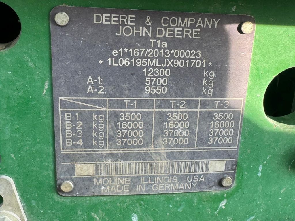 Tracteur JOHN DEERE 6195M - photo slide 13