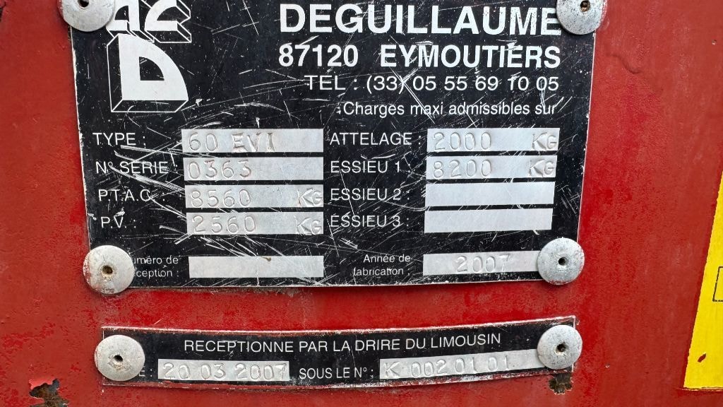 Epandeur fumier DEGUILLAUME EVI 7 - photo slide 4