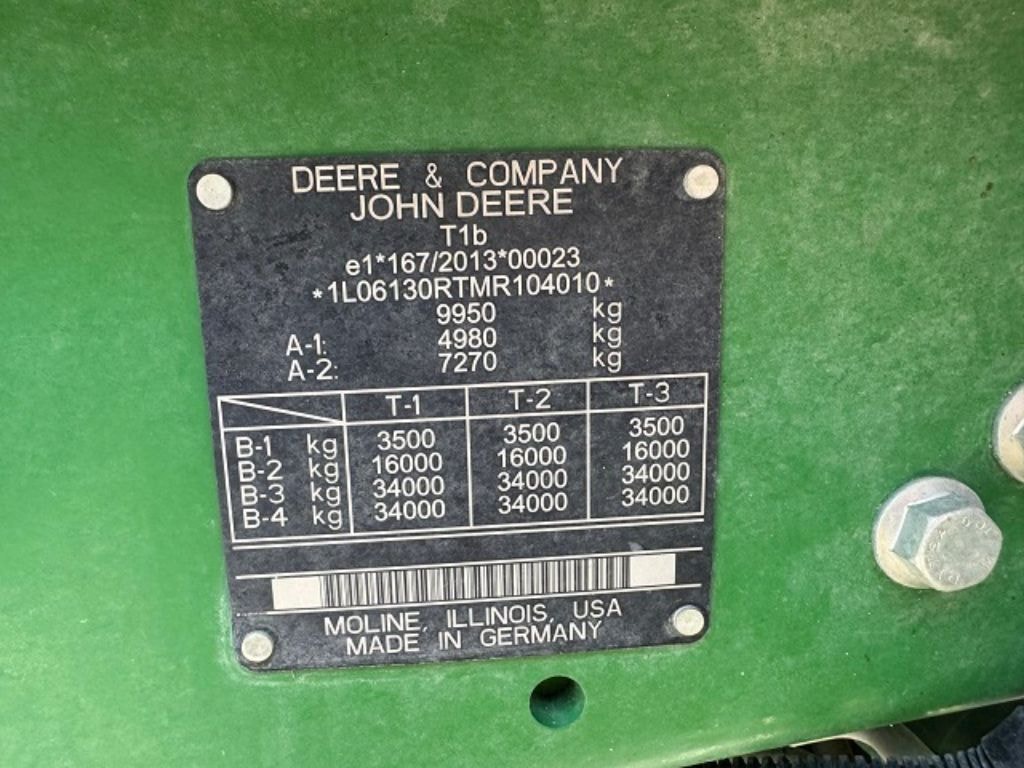 Tracteur JOHN DEERE 6130R - photo slide 12