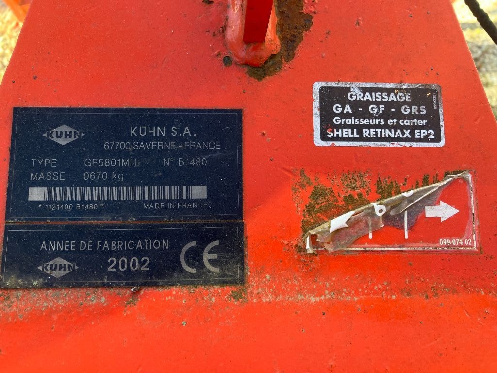Faneuse KUHN Gf 5801 MH - photo slide 14